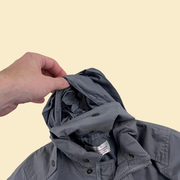 1970s size M bomber windbreaker jacket by West Coast Ways, vintage grey jacket - Picture 5 of 10